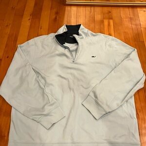 Vineyard Vines Pale Blue Half-Zip Pullover